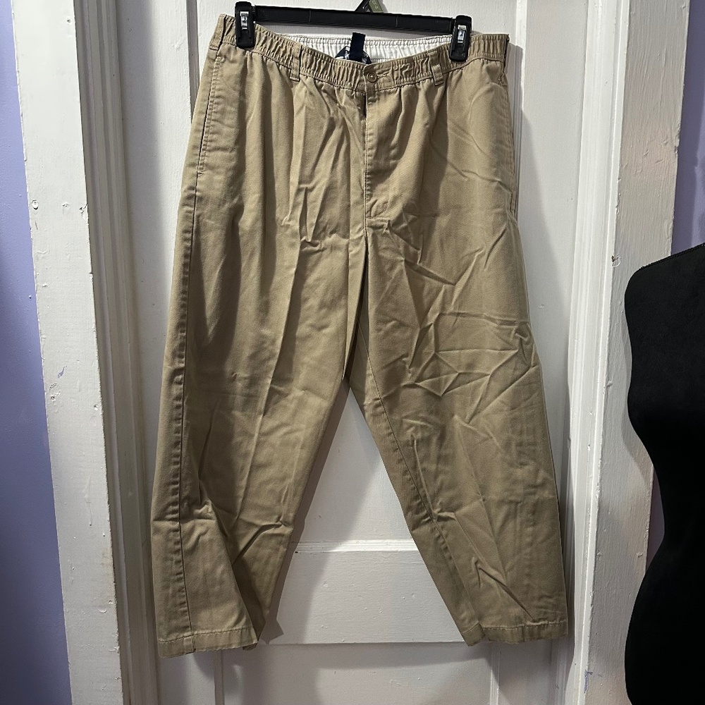 Lands End‎ Khaki Pants with Stretch Waist in 40